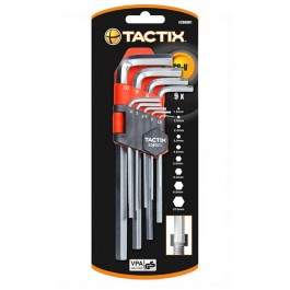 Tactix - Κλειδιά Άλλεν Μακριά CR-V σετ 9 τμχ