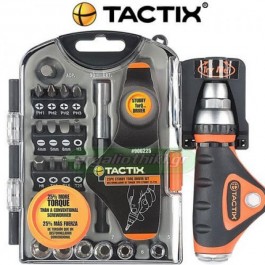 Tactix - Stubby Pivoting Screwdriver 25 Pc Tool Set #900225 