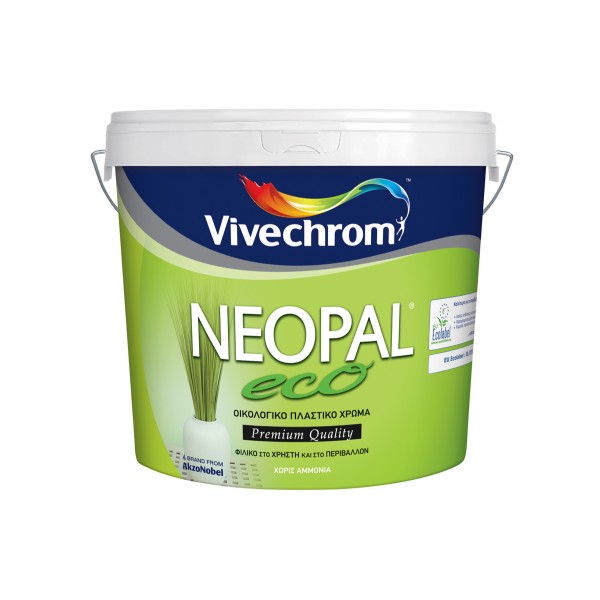 πλαστικα χρωματα εσωτερικου χωρου - οικολογικα χρωματα εσωτερικου χωρου - Χρωματα Εσωτερικου χωρου - Vivechrom - Neopal Eco (750ml - 3L - 10L) Λευκό