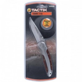 Tactix - Folding Knife Stainless Steel wooden-metal handle #475201