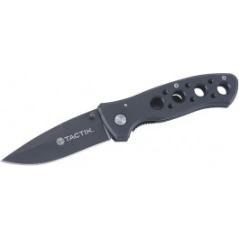 Tactix - Folding Knife Stainless Steel metal handle with holes #475119
