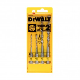 DeWalt DT9700 Extreme2 SDS-Plus Hammer Drill Bit Set 4-Piece in Plastic Box