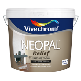 πλαστικα χρωματα εσωτερικου χωρου - Χρωματα Εσωτερικου χωρου - Vivechrom - Neopal Relief Paint (5Kg - 15Kg) Λευκό