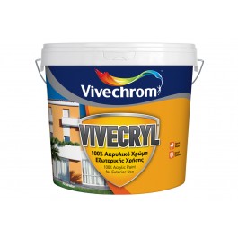 ακρυλικα χρωματα εξωτερικου χωρου - Χρωματα Εξωτερικου χωρου - Vivechrom - Vivecryl (750ml - 3L - 10L) Λευκό