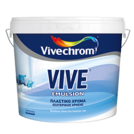 πλαστικα χρωματα εσωτερικου χωρου - Χρωματα Εσωτερικου χωρου - Vivechrom - Vive Emulsion (750ml - 3L - 9L) Λευκό
