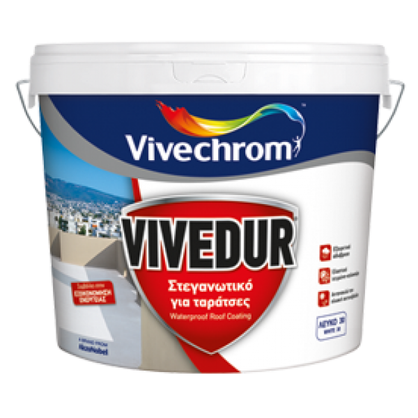 μονωτικα χρωματα εξωτερικου χωρου - Χρωματα Εξωτερικου χωρου - Vivechrom - Vivedur (750ml - 3L - 10L) Λευκό