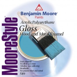 Χρωματα Ξυλου - Χρωματα Μεταλλου - Benjamin Moore - Πολυουρεθανική Ριπολίνη Νερού Γυαλιστερή (Λευκή) #589