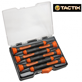 Tactix - Κατσαβίδια Ωρολογοποιών CR-V ίσια & σταυρού Σετ 6 τμχ #205791