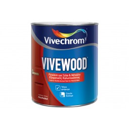 χρωματα διαλυτου - Χρωματα Ξυλου - Χρωματα Μεταλλου - Vivechrom - Vivewood (750ml - 2.5L - 5L)