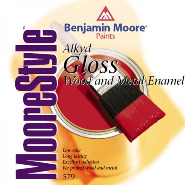 Benjamin Moore - 579 Wood & Metal Enamel Gloss Finish (Black, White) 